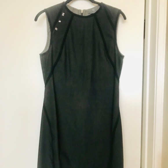 Great shift dress in black jeans material - Picture 2 of 6